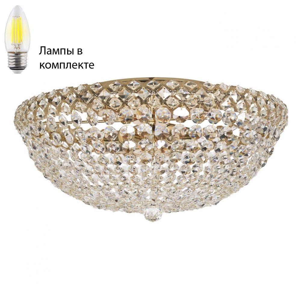 Потолочная люстра с лампочками Arti Lampadari Asti E 1.2.50.100 G+Lamps