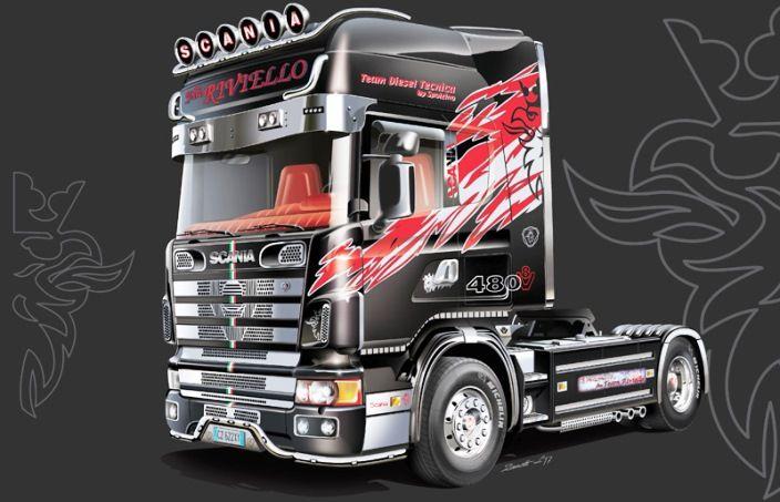 3922 Italeri Грузовик Scania 164L Topclass 1/24