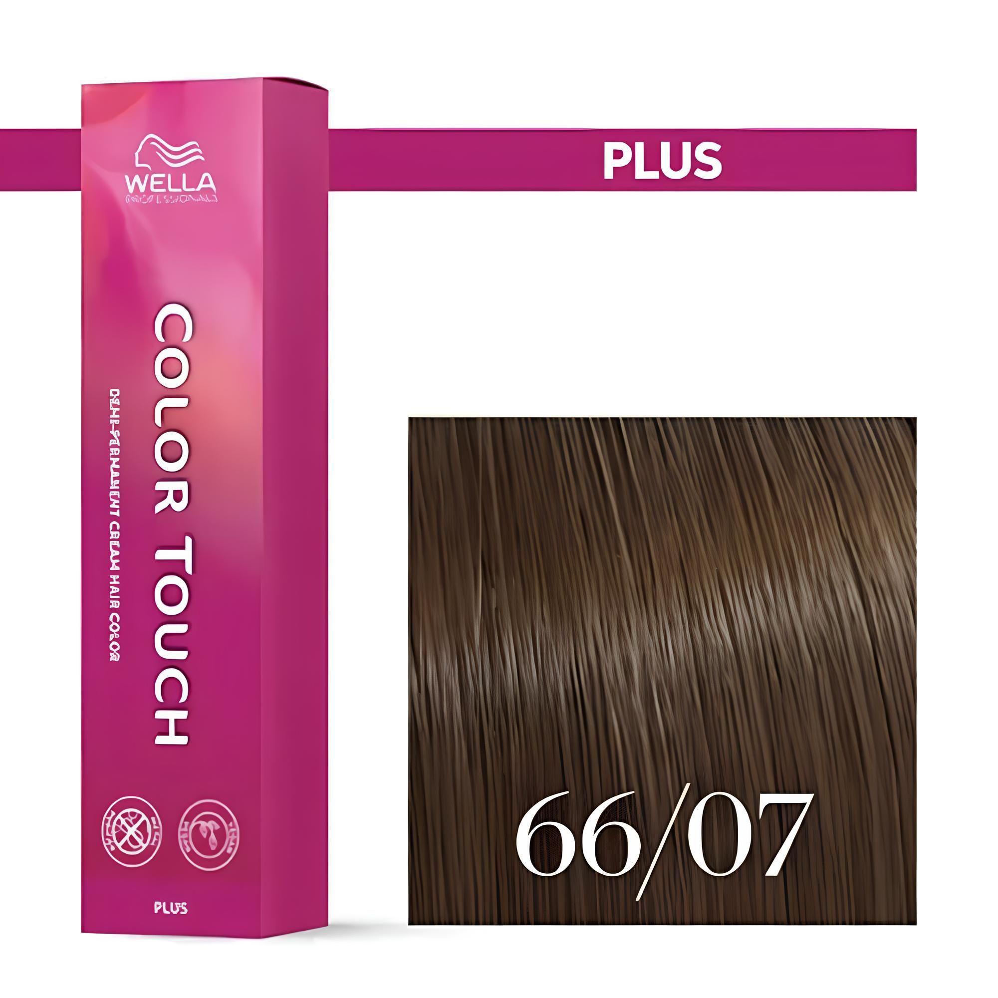 Профессиональная оттеночная краска для волос Wella Professionals Color Touch 66/07 кипарис