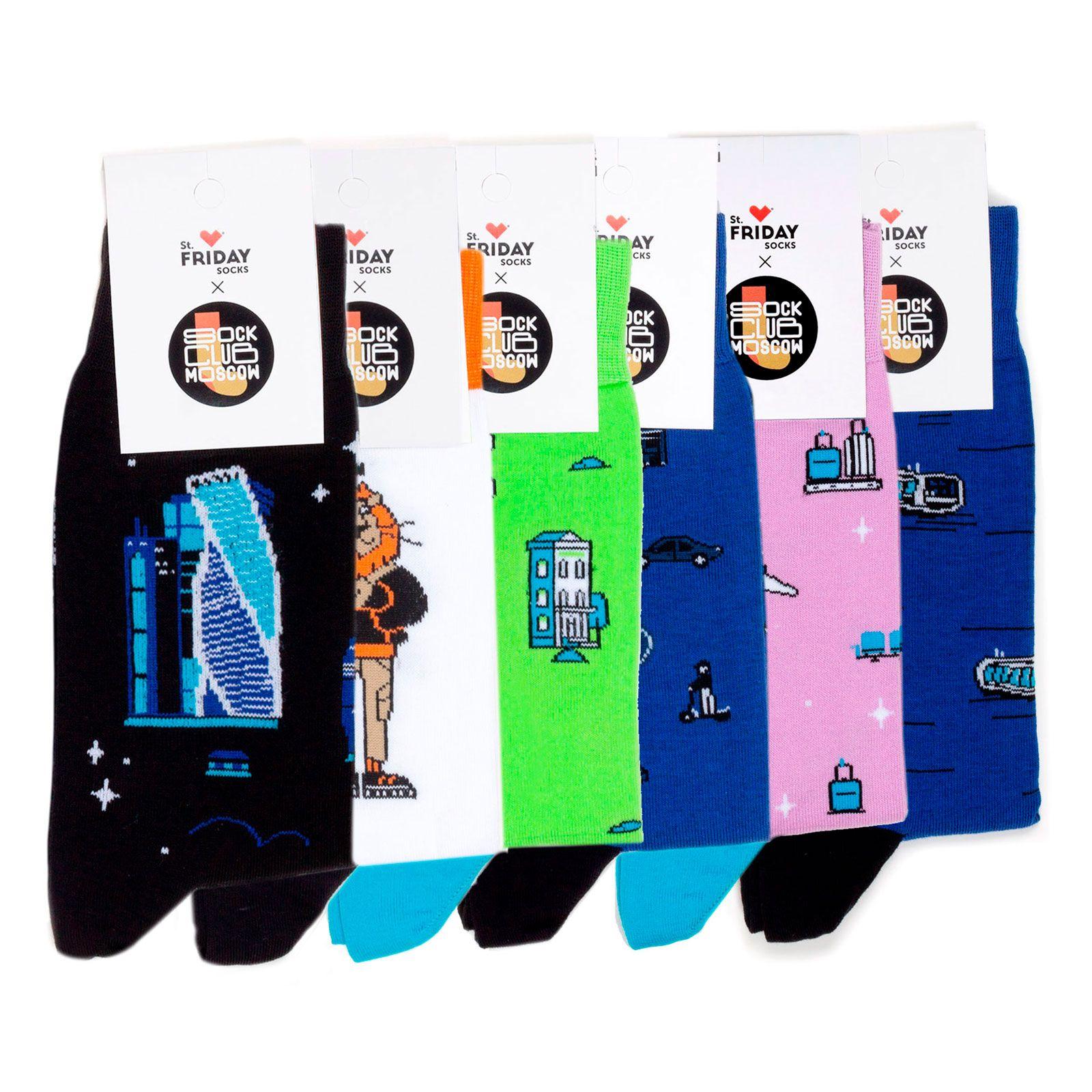 Комплект носков St. Friday Socks Транспорт, 6 пар