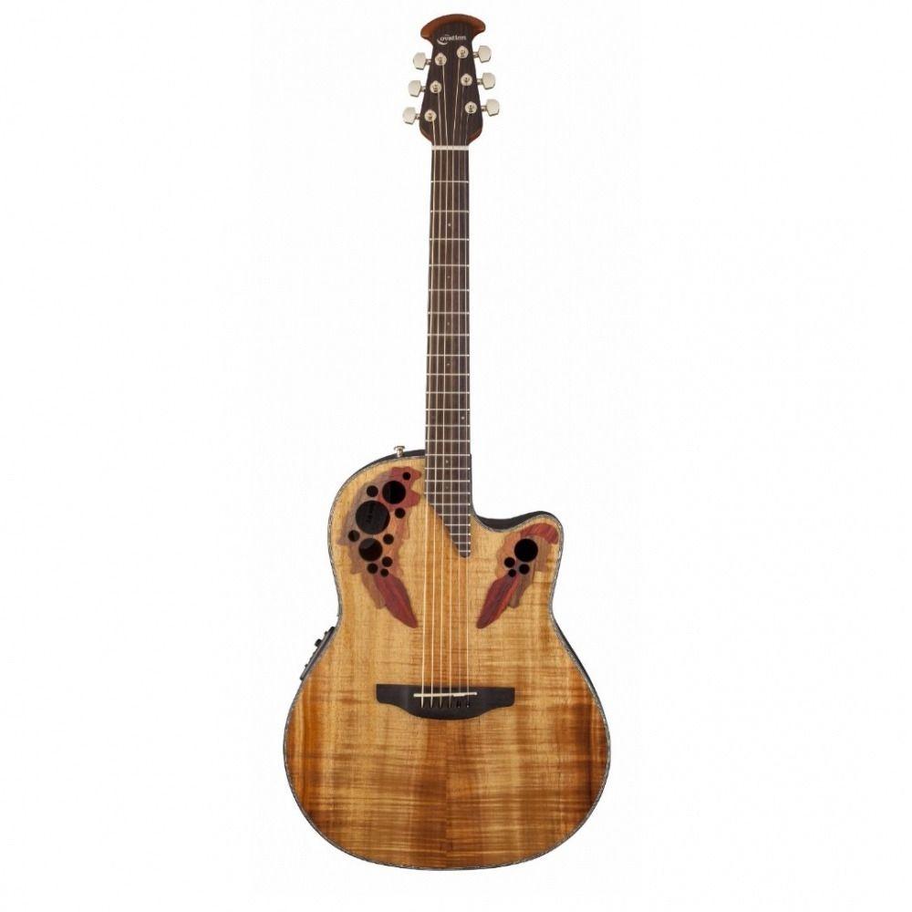 Электроакустическая гитара Ovation CE44P-FKOA Celebrity Elite Plus Mid Cutaway Natural Figured