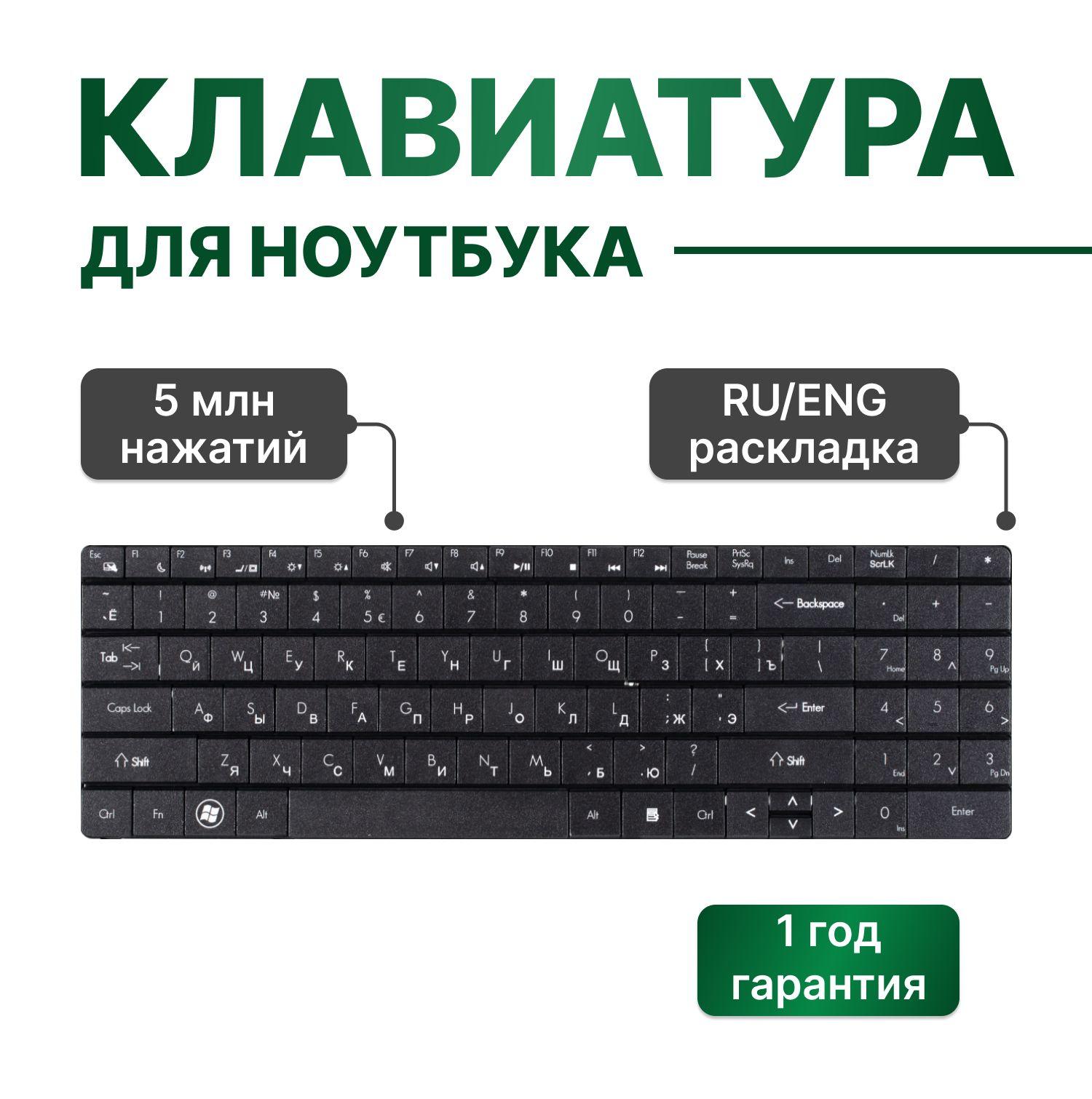 Клавиатура черная для Quanta TWH, DNS Gamer (0133807) TWH-N12E-GE, DNS Home (0158740) TWH-N12P-GS