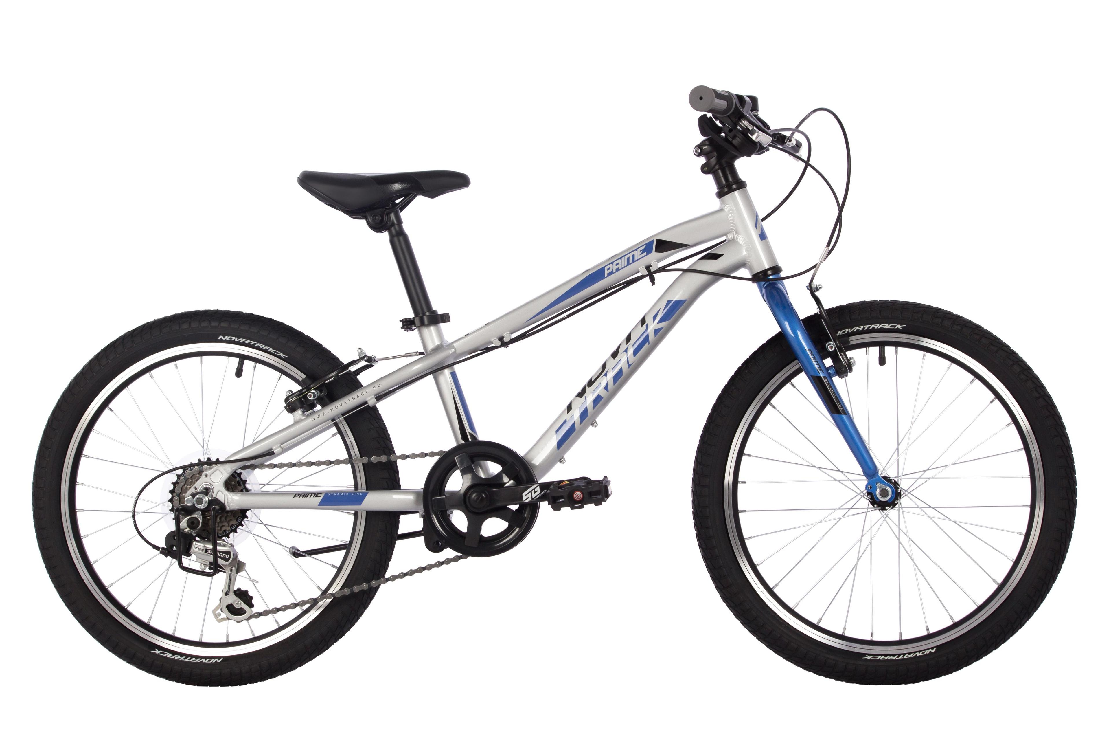 Велосипед NOVATRACK 24" PRIME алюм. 11, серебристый, TY21/TS-38/TZ500/SG-6S, V-brake