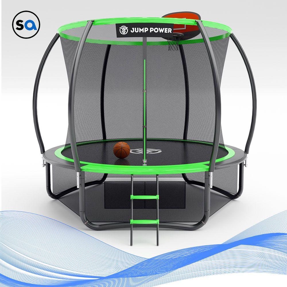 Батут Jump Power 10 ft Pro Inside Basket Green