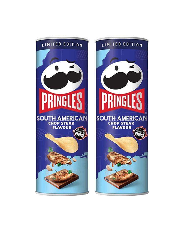 Картофельные чипсы Pringles South American Chop Steak / Южноамериканский чоп стейк, 2 уп по 100 гр