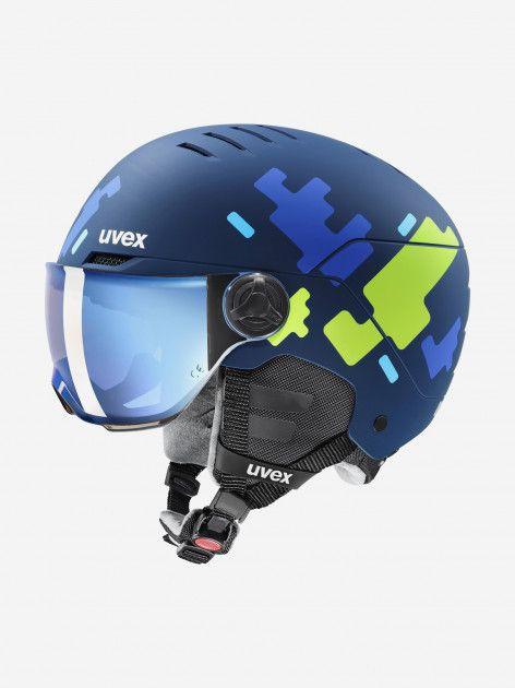 Шлем детский Uvex Rocket Visor 51-55 синий матовый