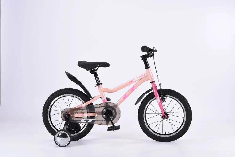 Велосипед 16" LTBIKE TANGO сталь 1-ск персиковый/розовый