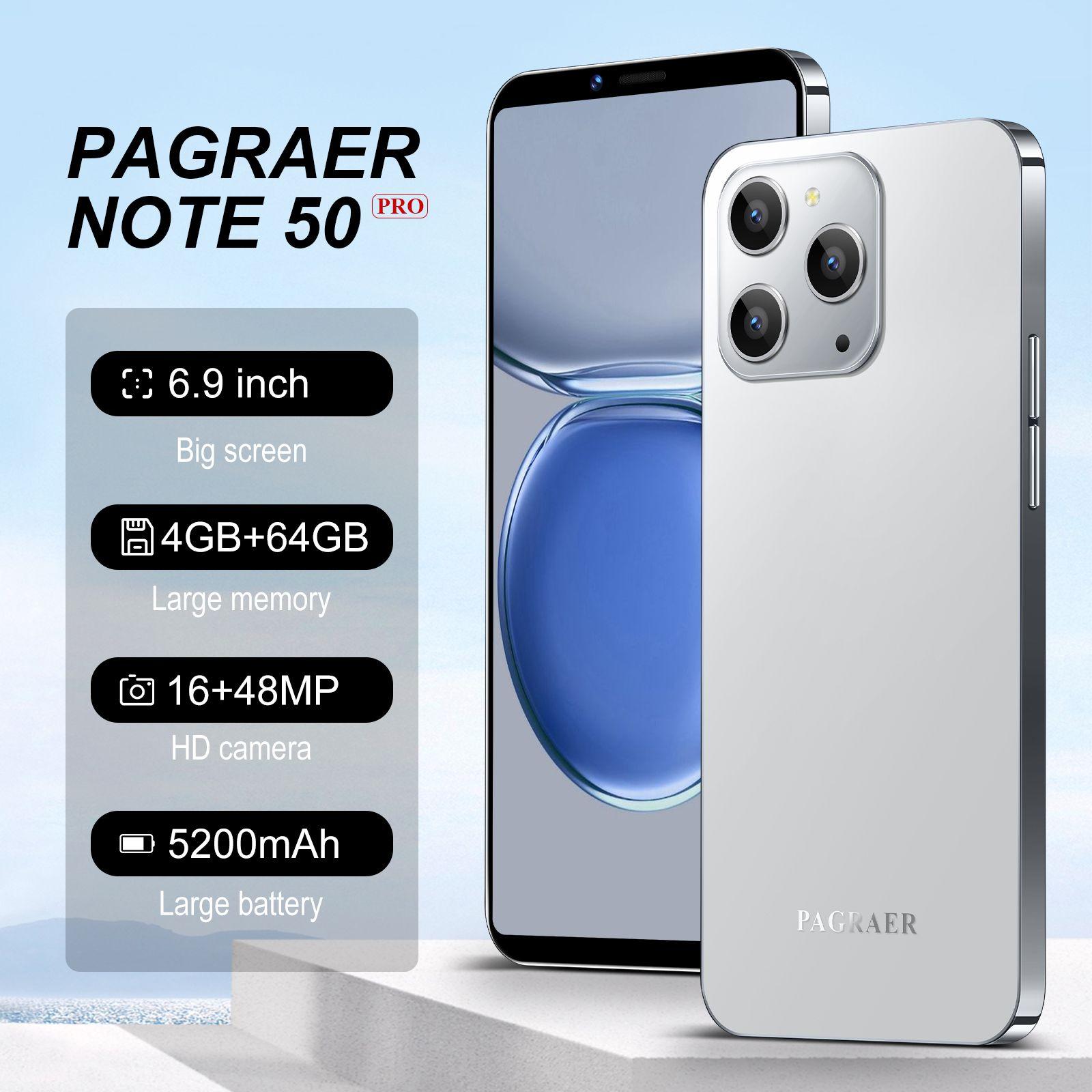 PAGRAER Смартфон Note50 Pro S1 EU 4/64 ГБ, белый