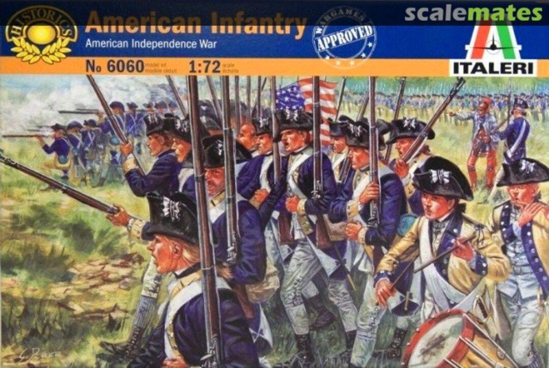 Игрушка солдаты AMERICAN INFANTRY (AM.INDEP.WARS 1776 ) (1:72) 6060