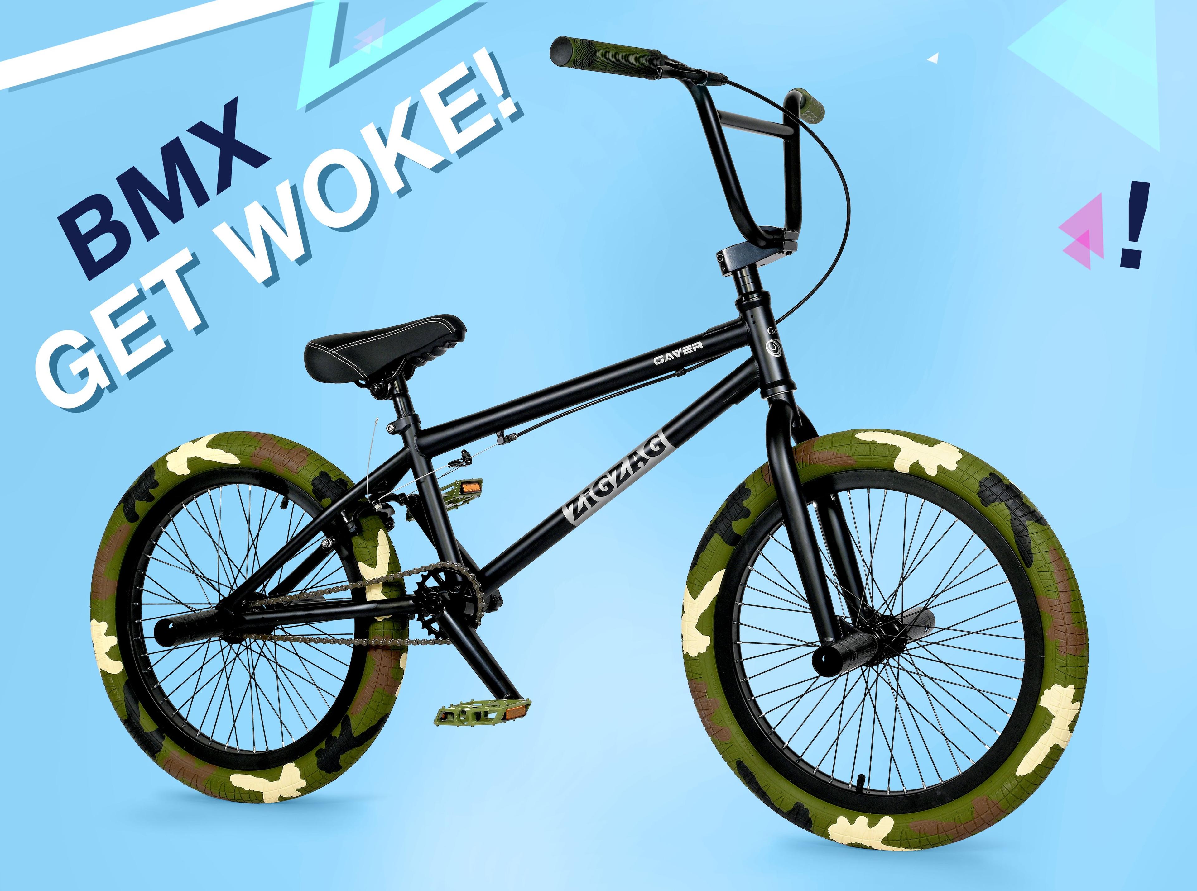 Трюковой велосипед bmx 20 дюймов zig zag zigzag камуфляжный