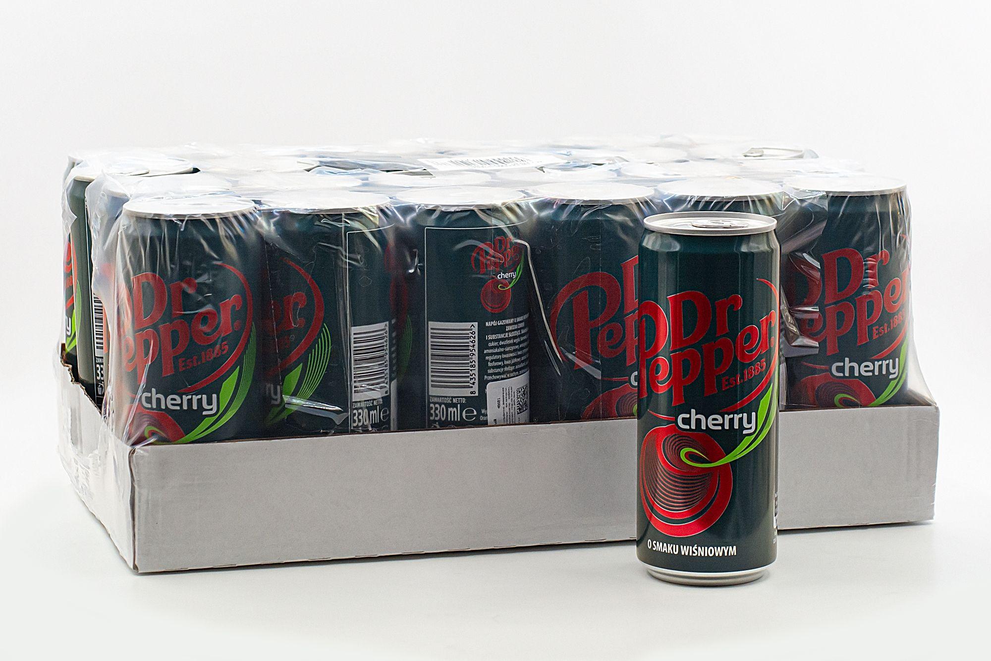 Напиток безалкогольный газированный Dr.Pepper Cherry 330мл Упаковка 24шт.