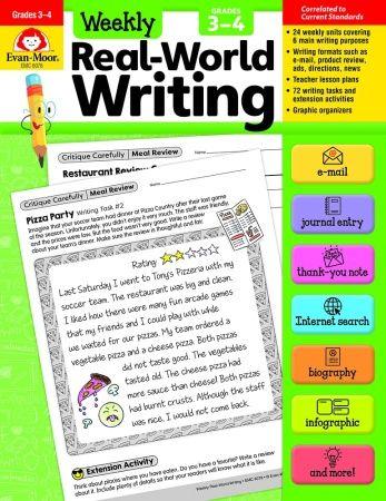 Weekly Real-World Writing, Grades 3-4