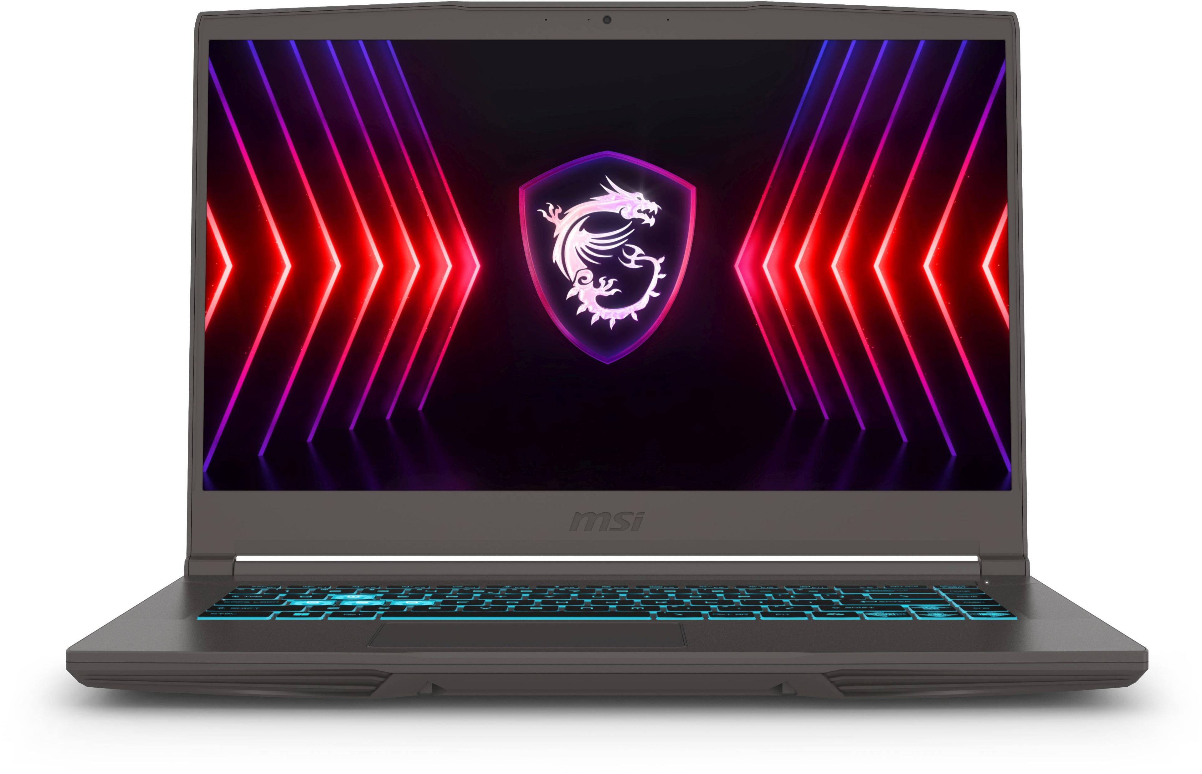 MSI Thin 15 B12VE-2075XRU Игровой ноутбук 15.6", Intel Core i5-12450H, RAM 16 ГБ, SSD 1024 ГБ, NVIDIA GeForce RTX 4050 для ноутбуков (6 Гб), Без системы, (9S7-16R831-2075), серый, Русская раскладка