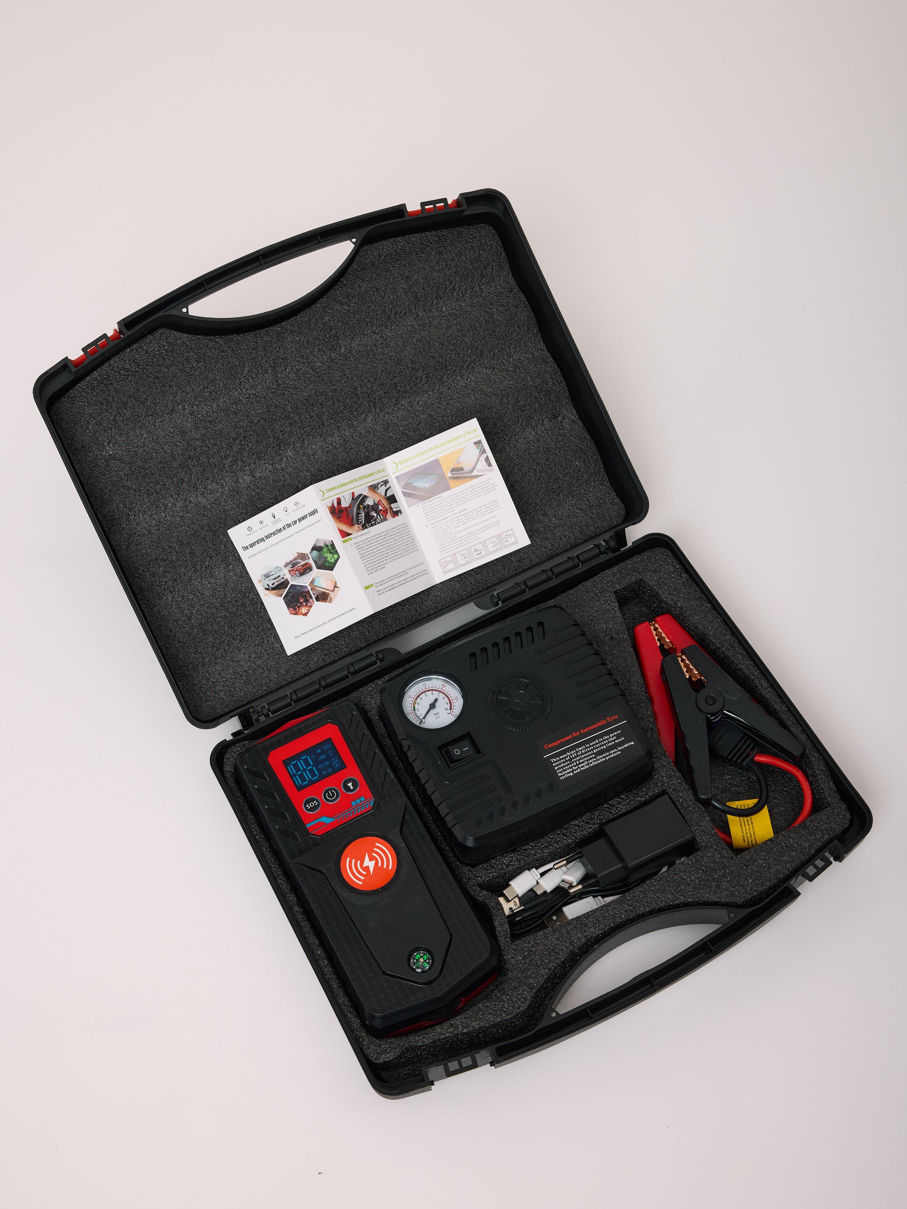 JUMP STARTER Устройство пуско-зарядное, 10000 А•ч, макс.ток 1500 A, 200 мм