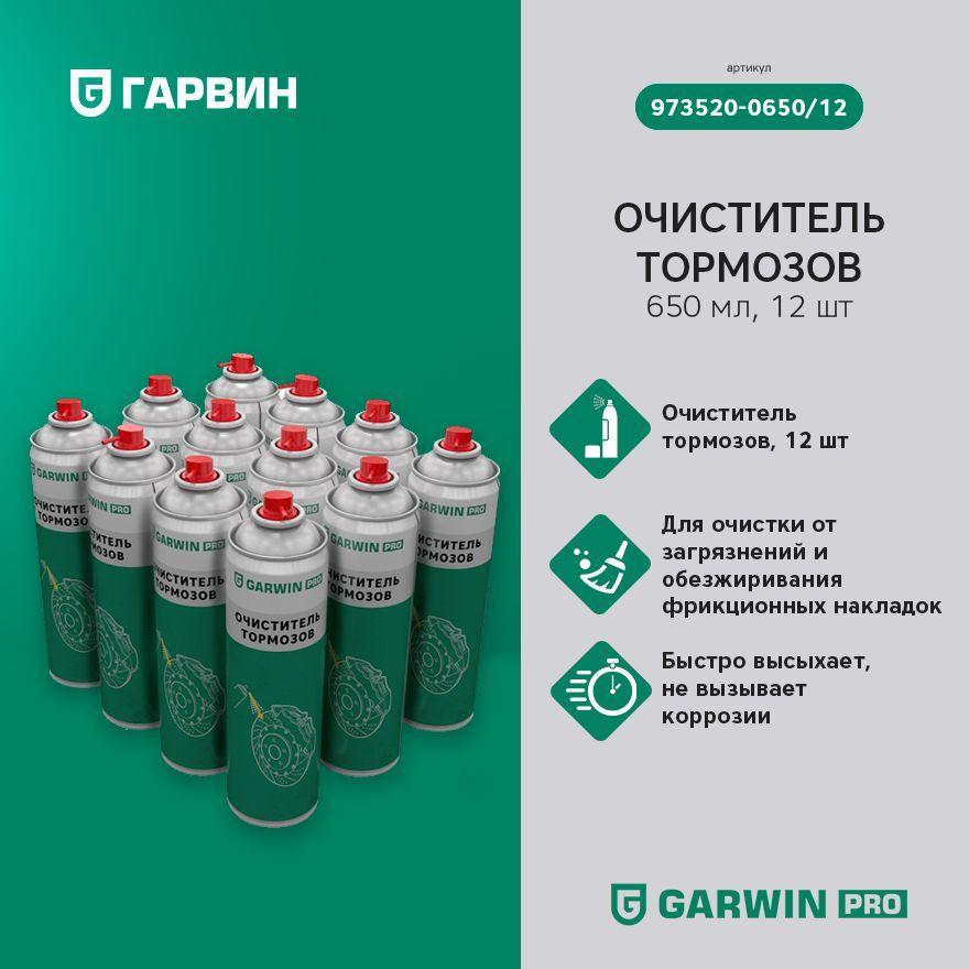 GARWIN PRO 973520-0650/12 Очиститель тормозов GARWIN PRO 500 мл, 12 шт