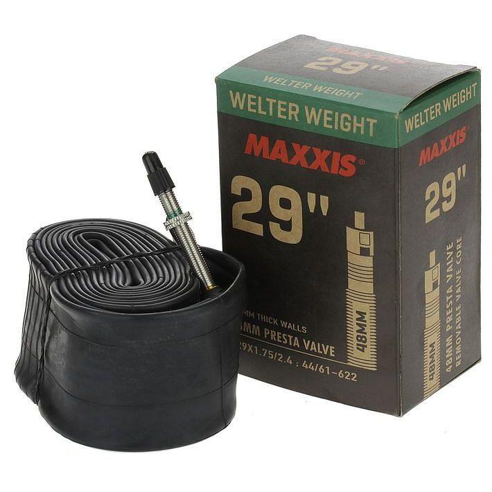 Камера 29x1.75/2.4 Maxxis Welter Weight, толщина 0.8 мм, велониппель 48 мм