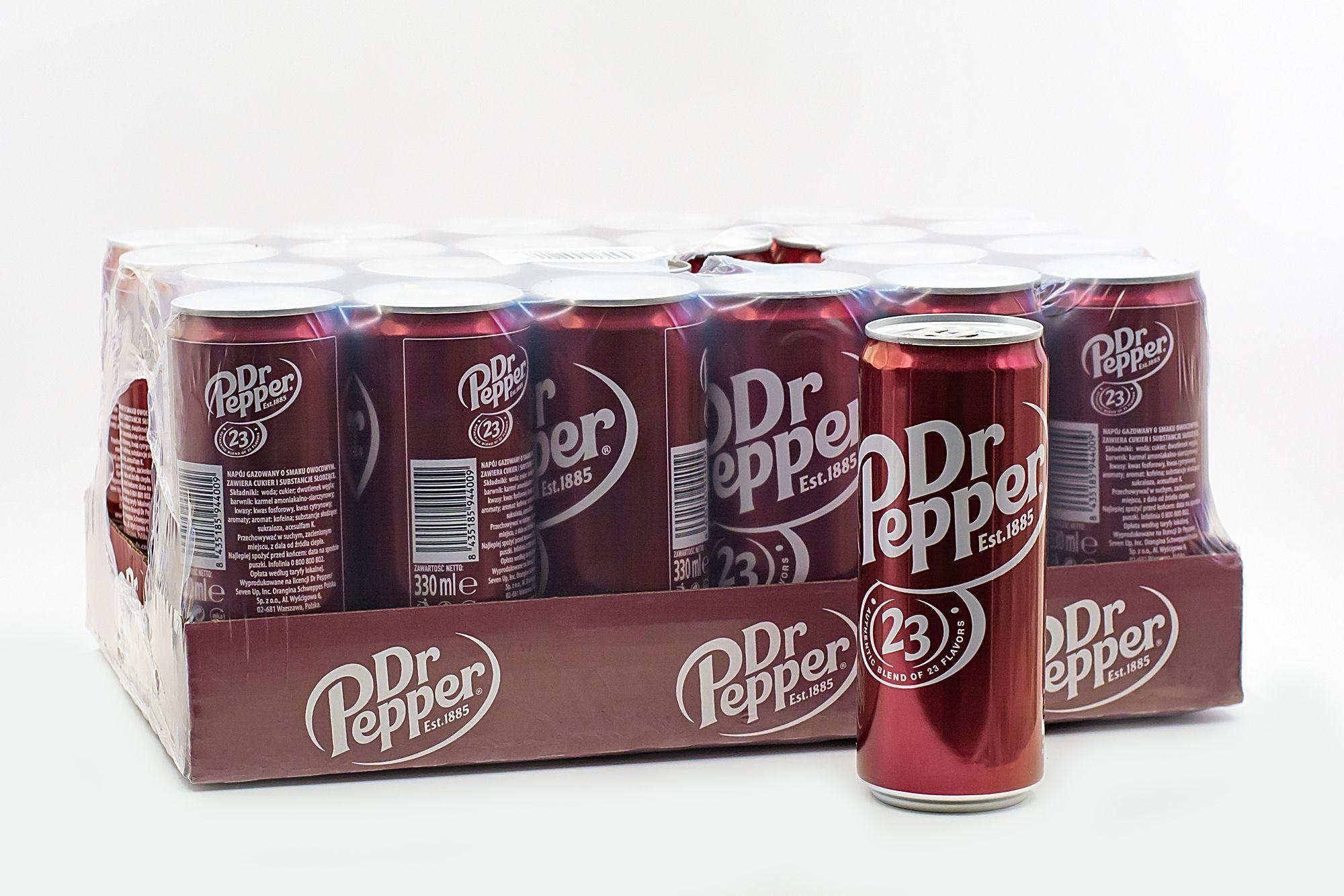 Dr.Pepper | Напиток безалкогольный газированный Dr.Pepper 330мл Упаковка 24шт.