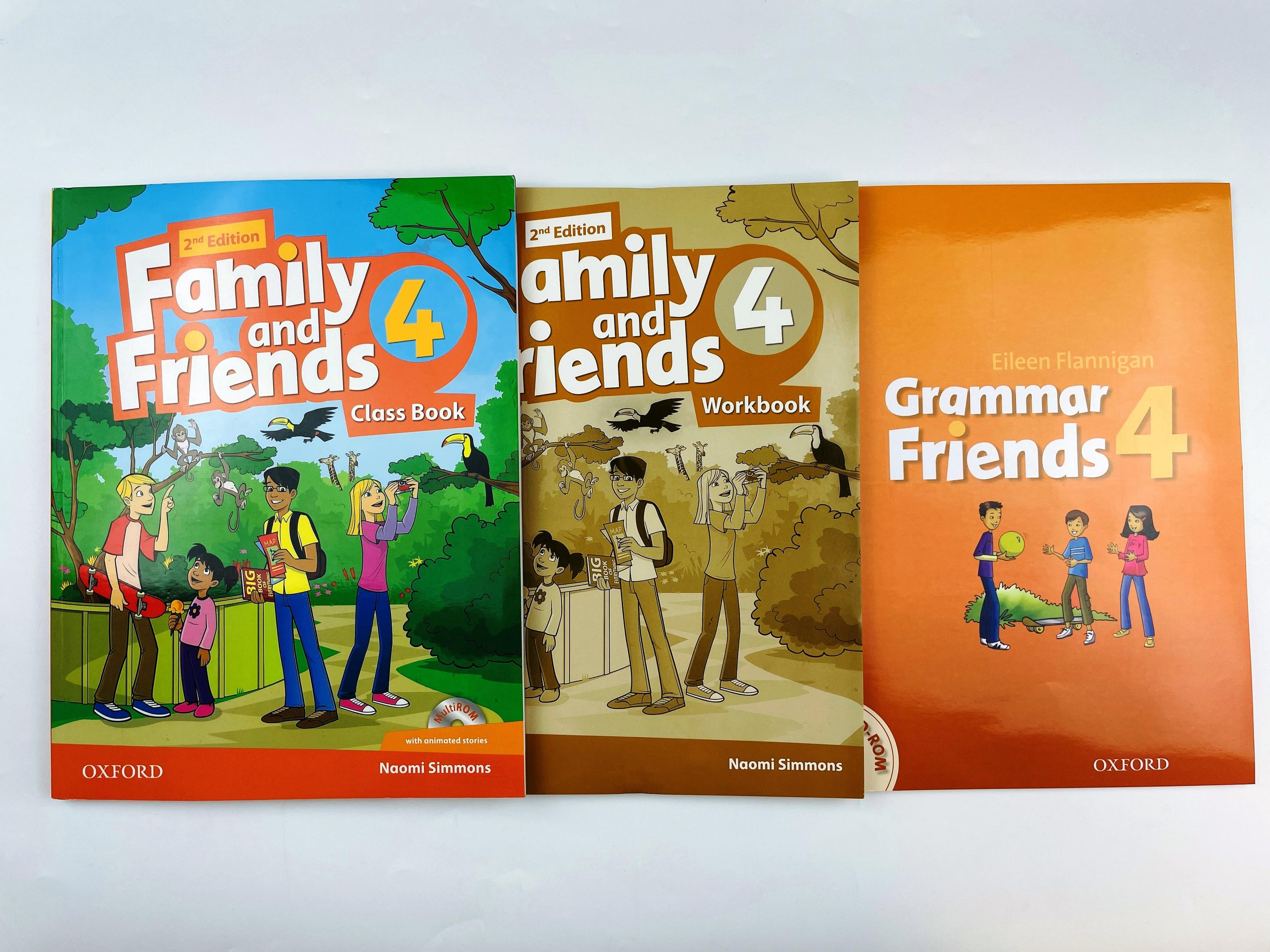 Family and Friends 4 Комплект Class Book + Workbook + Grammar friends 4, DVD | Симмонс Наоми