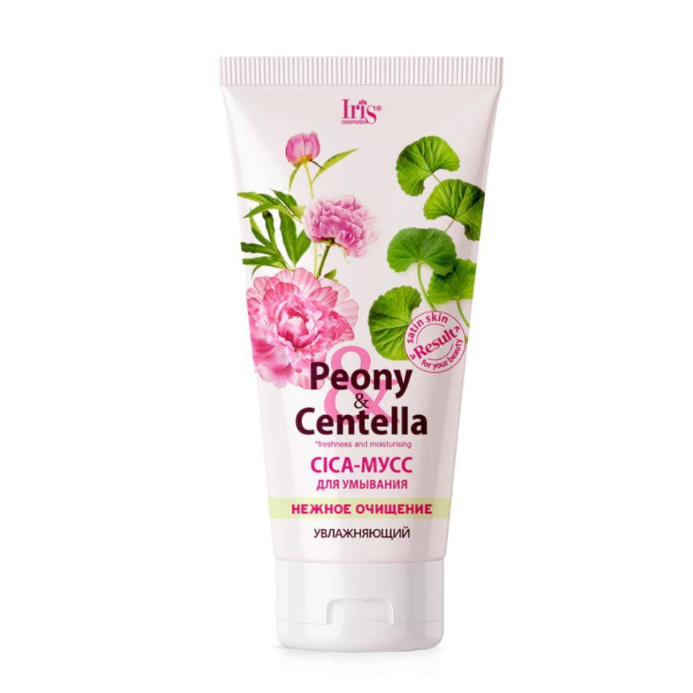 Iris Пенка для умывания лица мусс PEONY CENTELLA CICA нежное очищение 170 мл