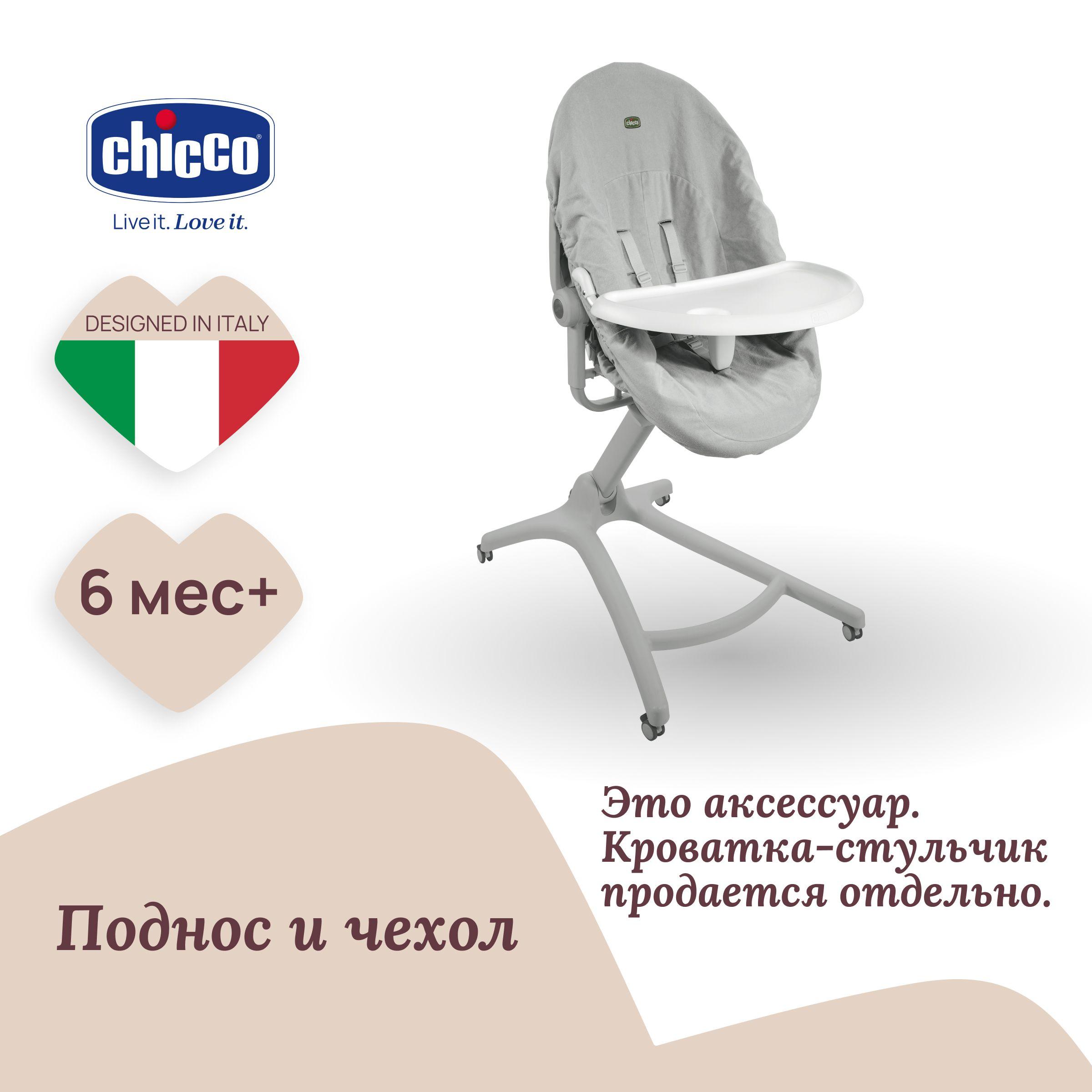 Набор для кроватки-стульчика Chicco Baby Hug 4-в-1 (поднос и гигиенический чехол)