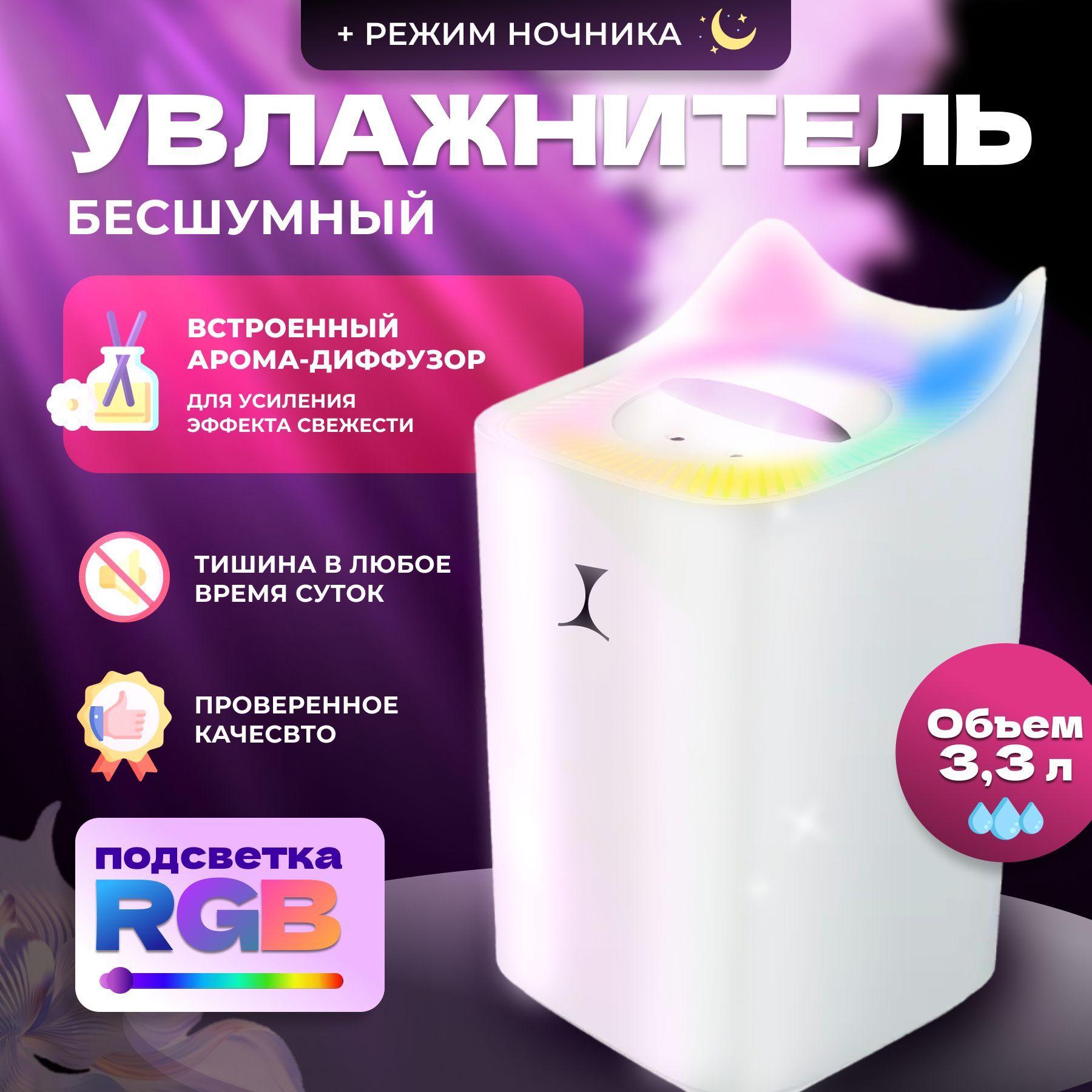 Увлажнитель воздуха home, белый