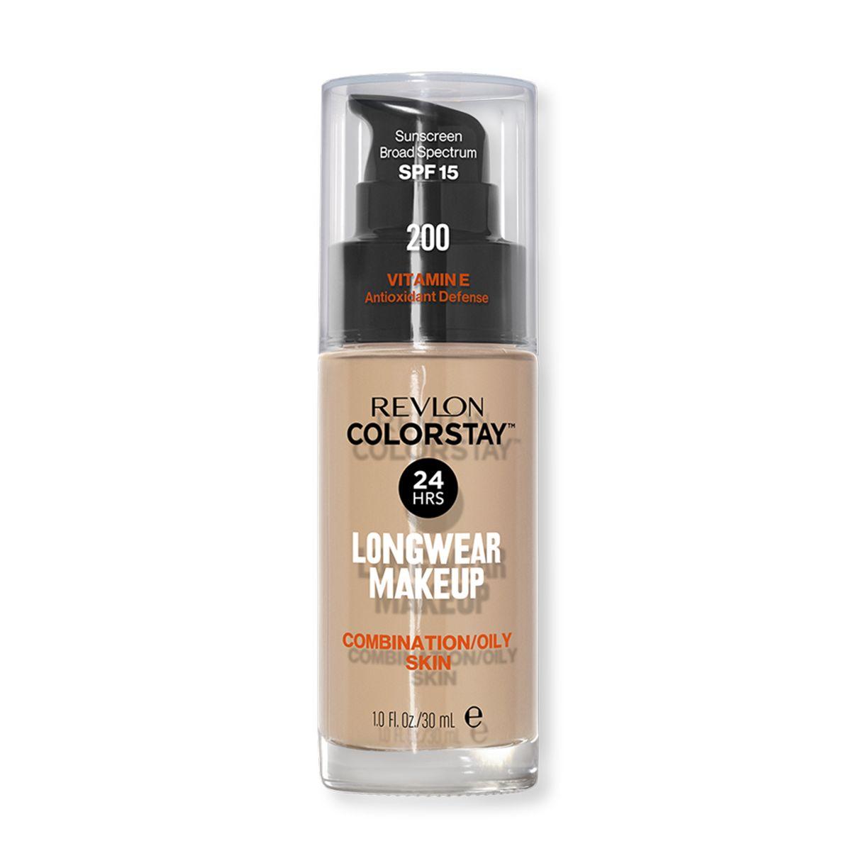 Тональный крем Ревлон для комбинированной и жирной кожи Colorstay SPF 15 Revlon, тон 200 (Nude)