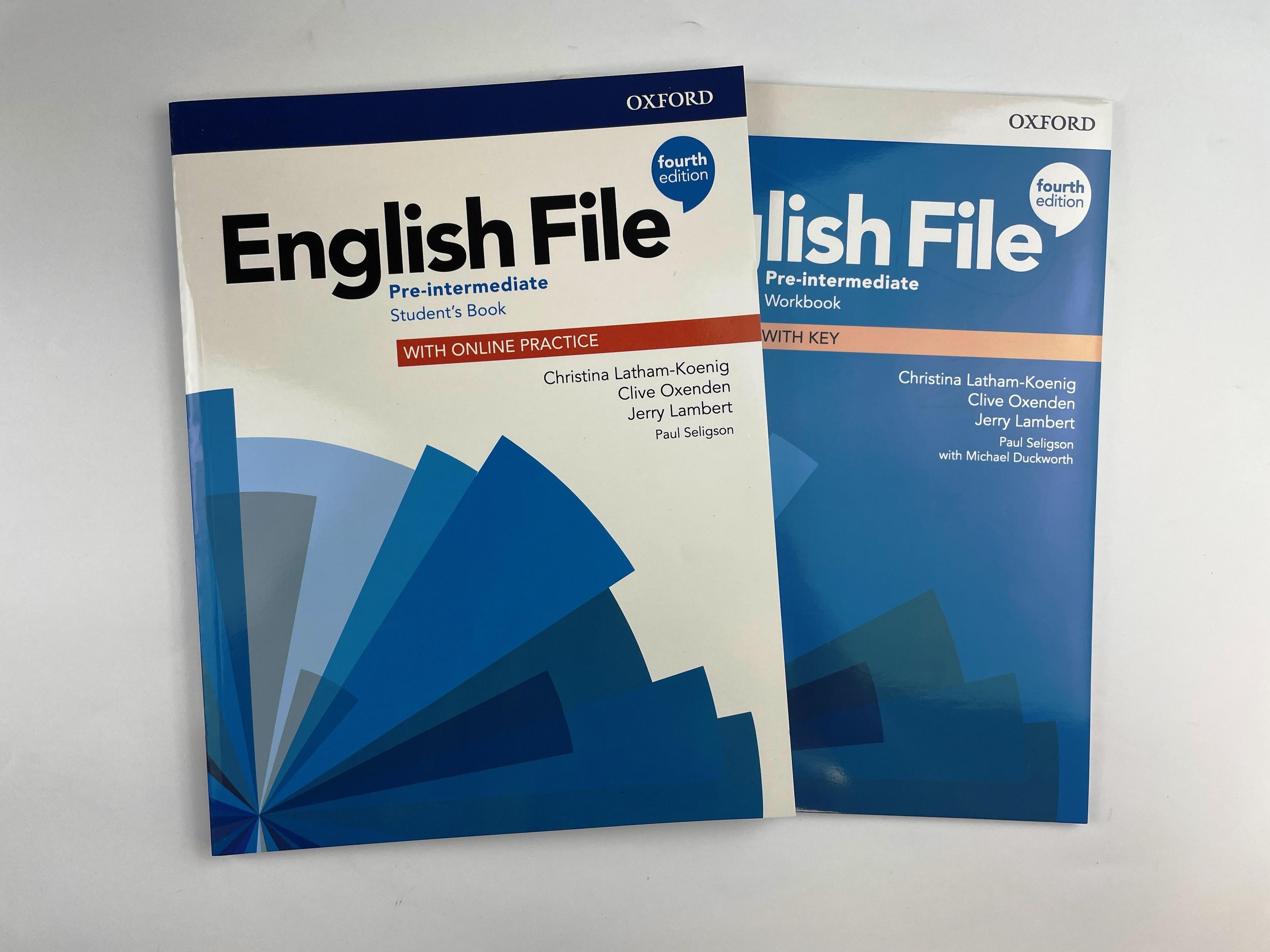 English file Pre-intermediate (4th edition) Student's Book + Workbook +DVD | Hudson Janet