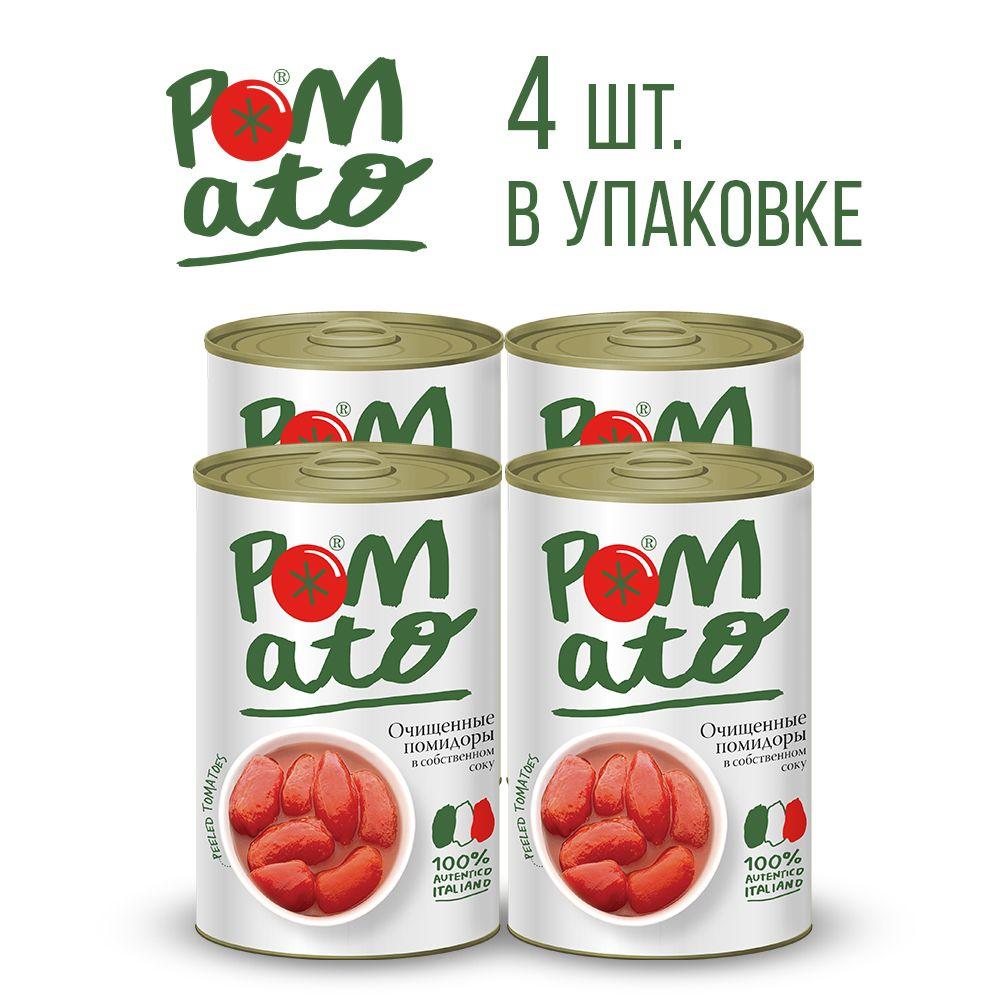 Pomato | Помидоры POMATO очищенные в с/с 400 г 4шт