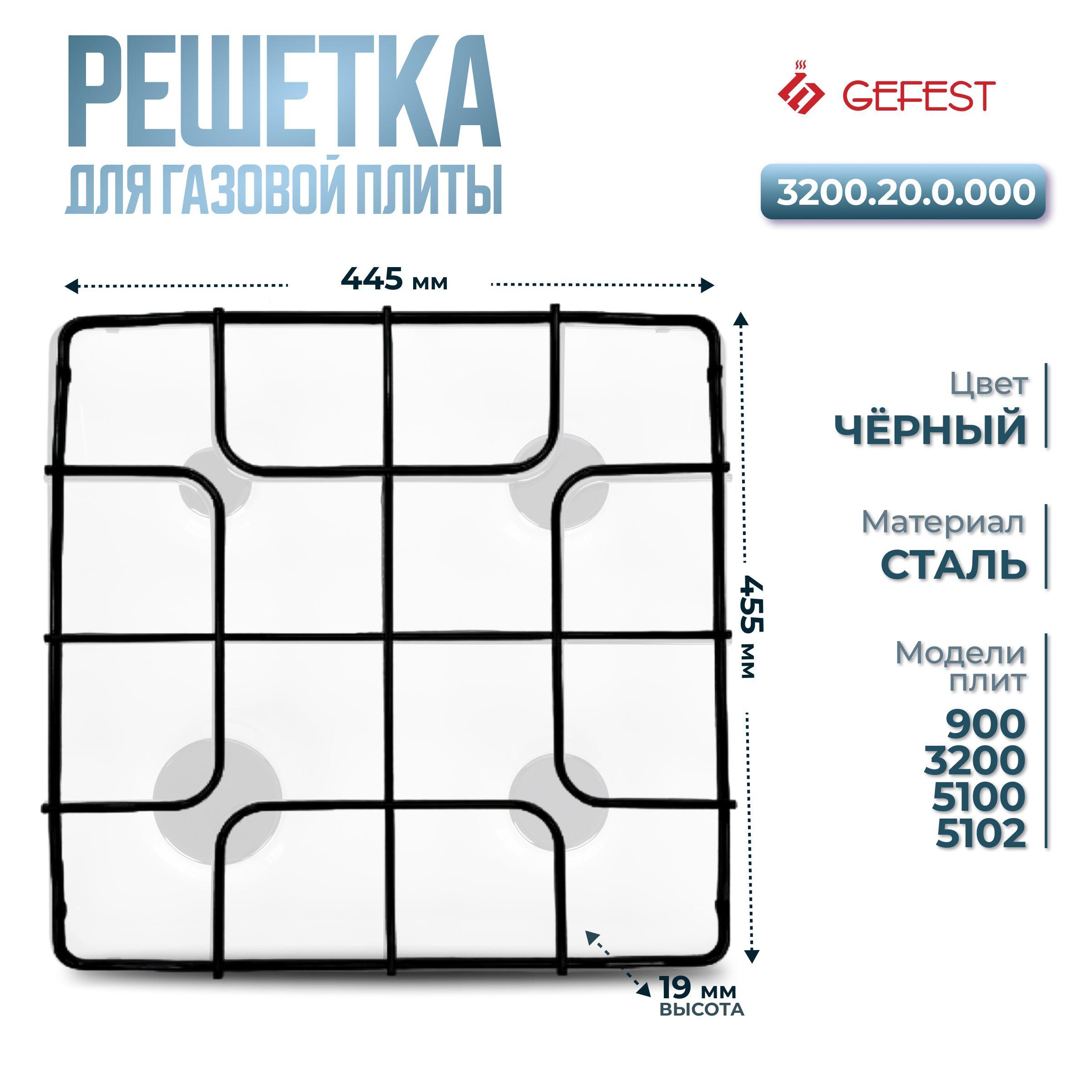 Решетка стола плиты Gefest 3200.20.0.000