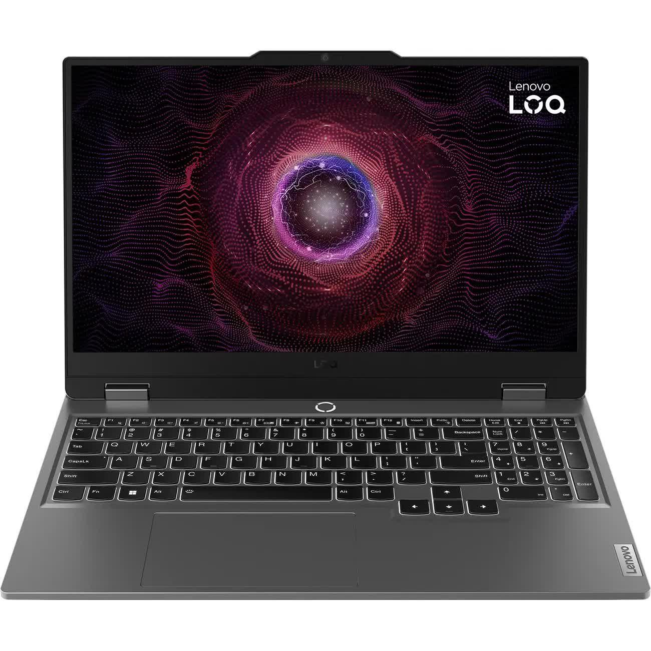 Lenovo LOQ 15IRX9 Игровой ноутбук 15.6", Intel Core i5-13450HX, RAM 16 ГБ, SSD 512 ГБ, NVIDIA GeForce RTX 4050 для ноутбуков (6 Гб), Без системы, (83DV00GBRK), серый, Русская раскладка