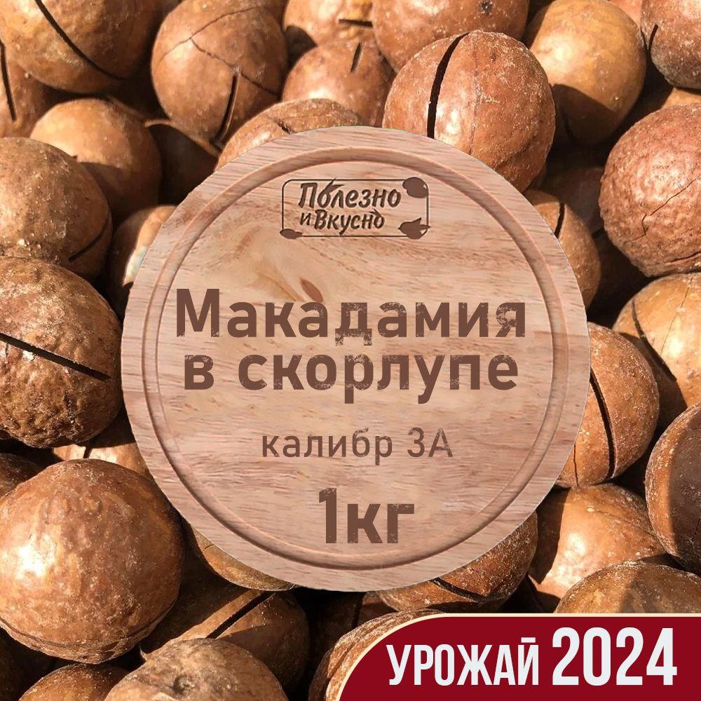 Макадамия орех в скорлупе 3а (2 ключа в комплекте), Полезно и Вкусно!, в ванильном сиропе, 1 кг / 1000гр