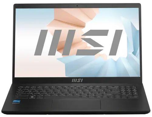 MSI MSI Modern Игровой ноутбук 15.6", Intel Core i3-1215U, RAM 8 ГБ, SSD, Intel UHD Graphics, Без системы, черный, Русская раскладка