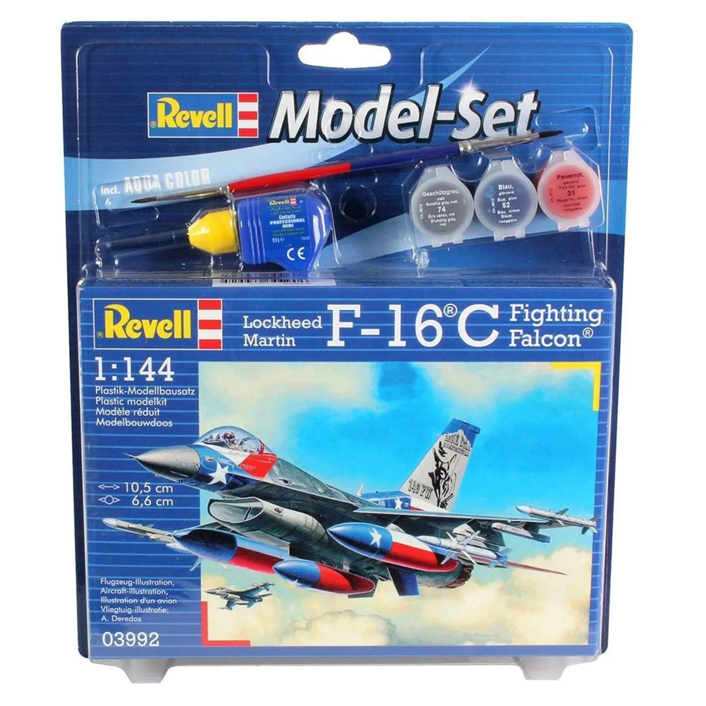 Сборная модель Revell Многоцелевой истребитель F-16C Fighting Falcon USAF Боевой Сокол