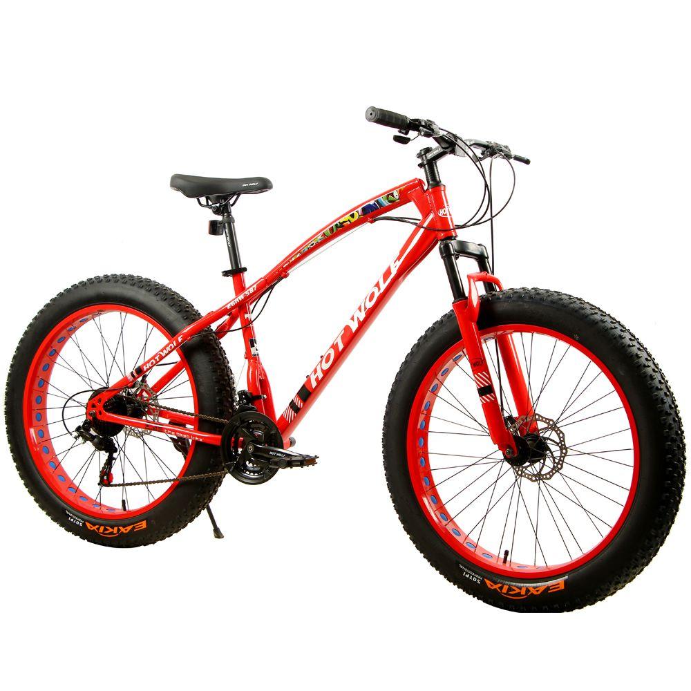 Велосипед Fat-bike, 26HW-587  Новый 26-дюймовый снежный пляжный велосипед с 24-скоростными шинами 26*4.0