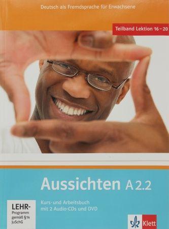 Aussichten A2.2 Kurs- und Arbeitsbuch mit 2 Audio-CDs und DVD