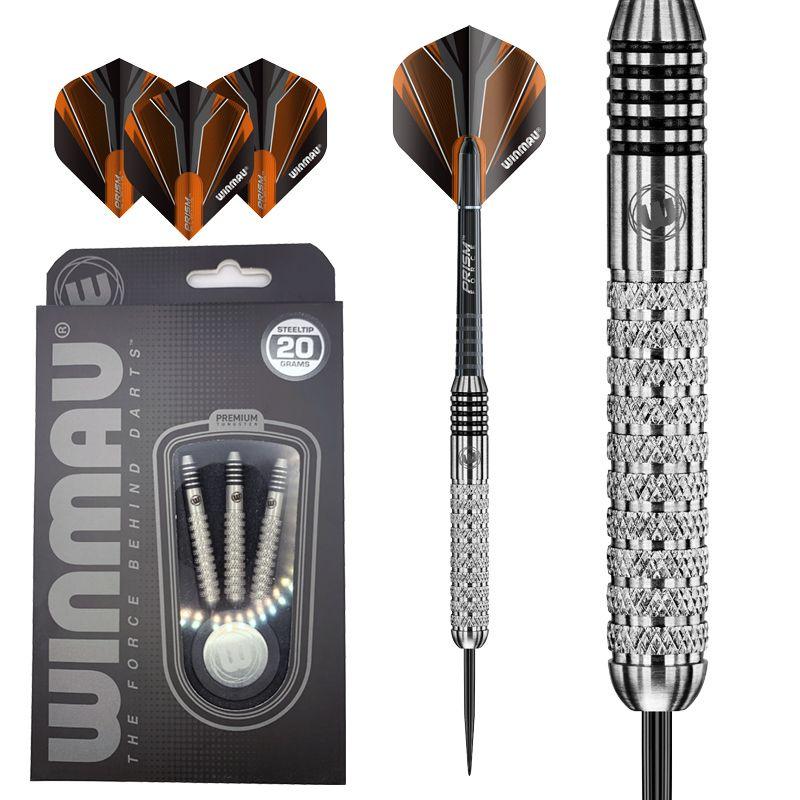 Дротики 20гр WINMAU PREMIUM BARBARIAN steeltip из легированной стали для игры в Дартс