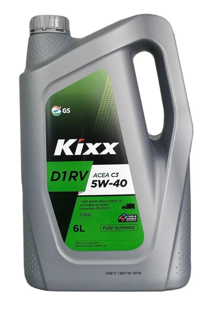 Kixx D1 RV 5W-40 Масло моторное, Синтетическое, 6 л