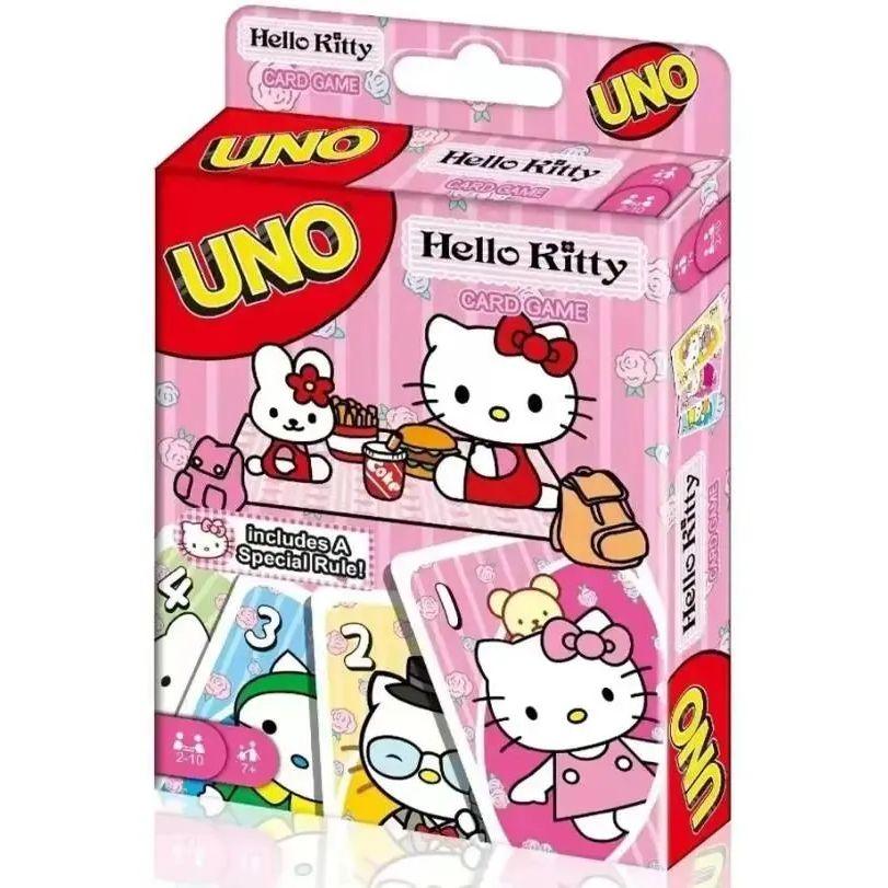 Настольная карточная игра UNO Hello Kitty карт, Привет, Новая версия игры для всей семьи