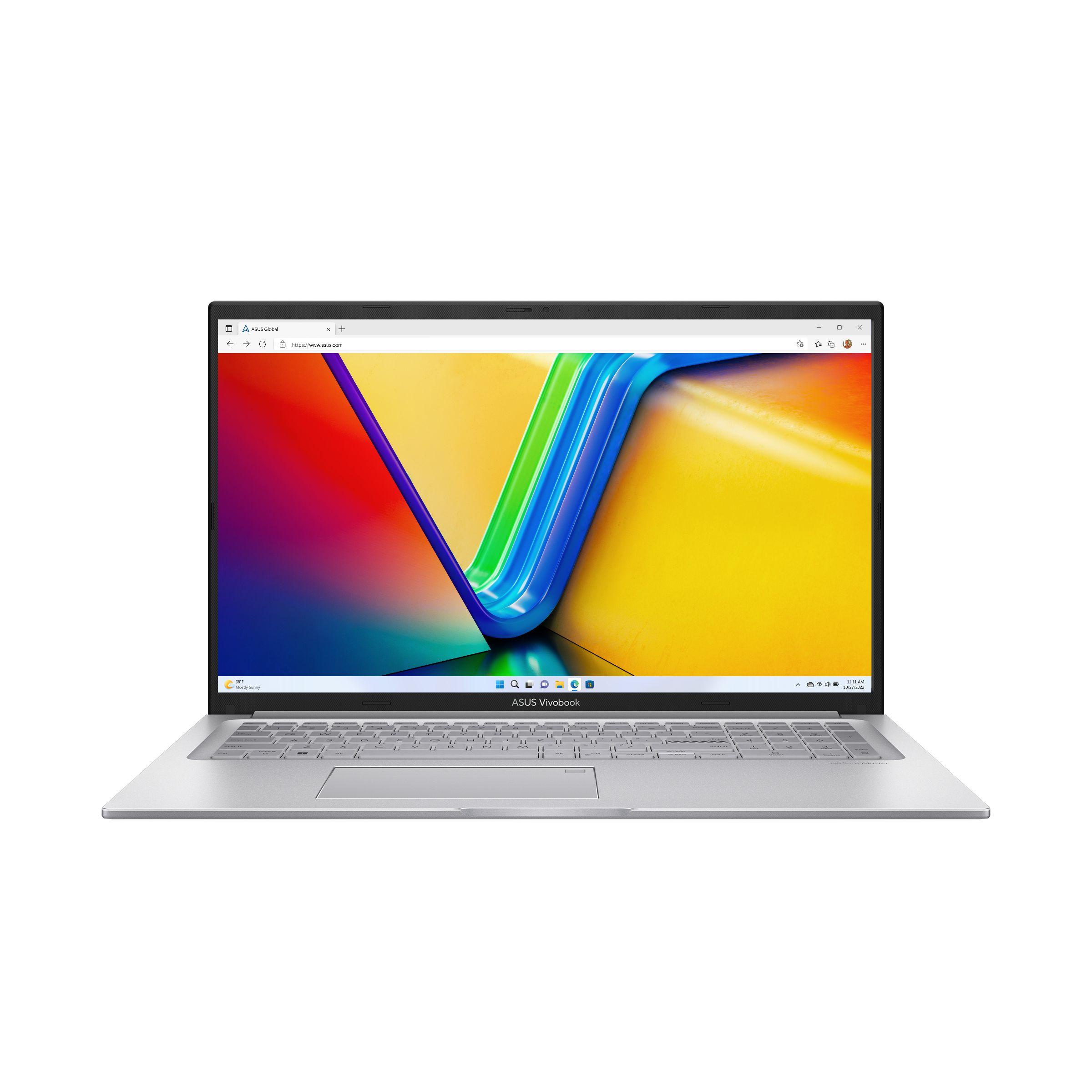 ASUS X1704VA-AU398 Ноутбук 17.3", Intel Core i7-1355U, RAM 16 ГБ, SSD 1024 ГБ, Intel Iris Plus Graphics, Без системы, (90NB10V1-M00D20), серебристый, Русская раскладка