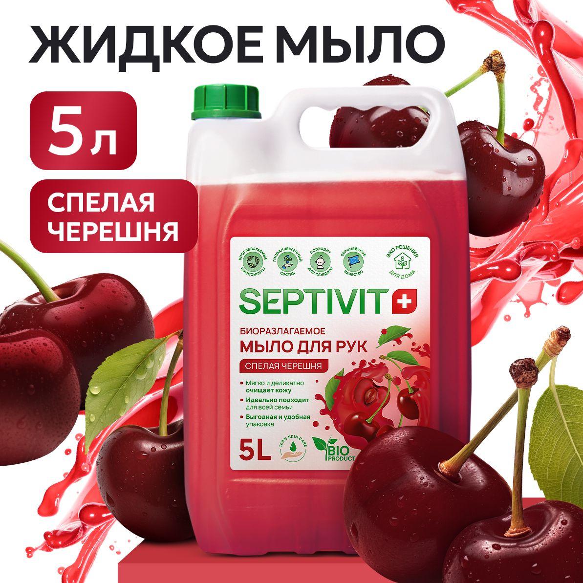 Жидкое мыло для рук 5 л "Черешня" SEPTIVIT