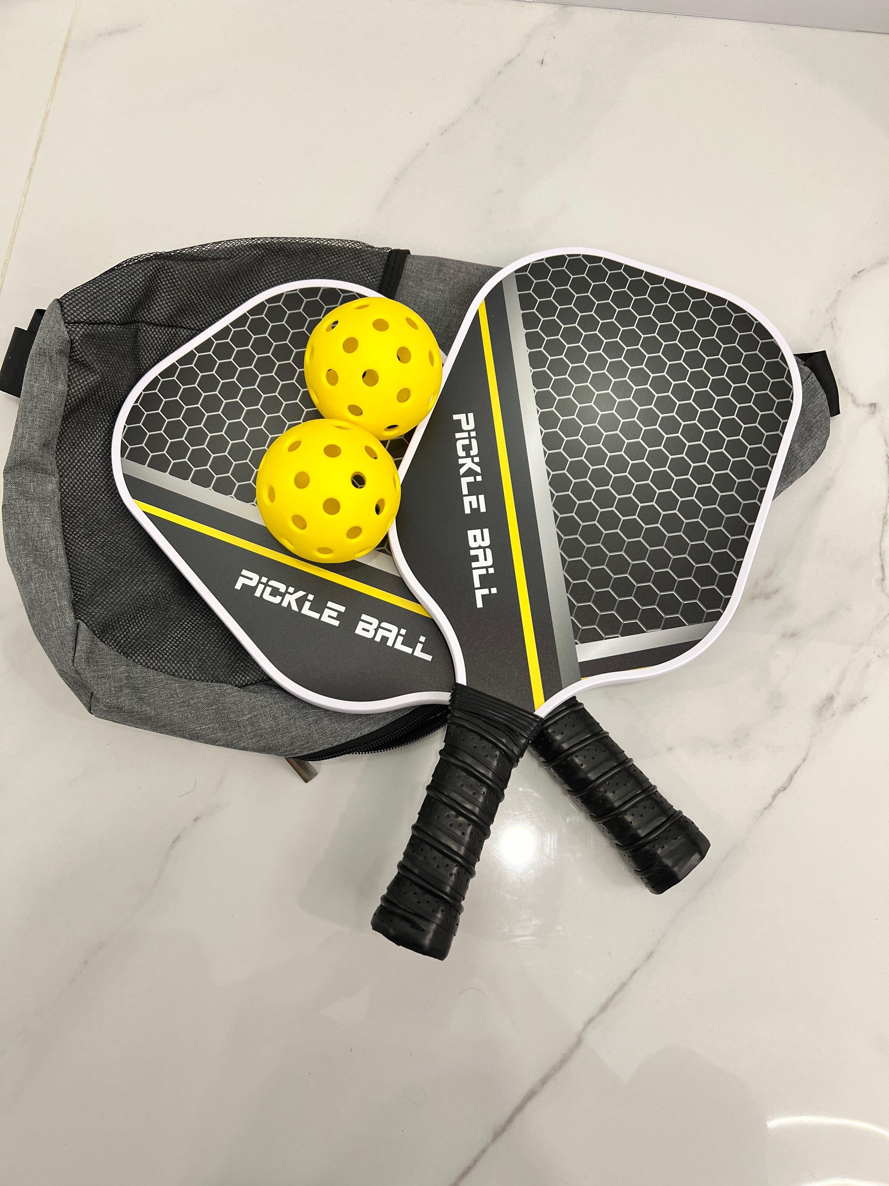 Набор для игры в Пиклбол (бренд Pickleball, черно-желтый)