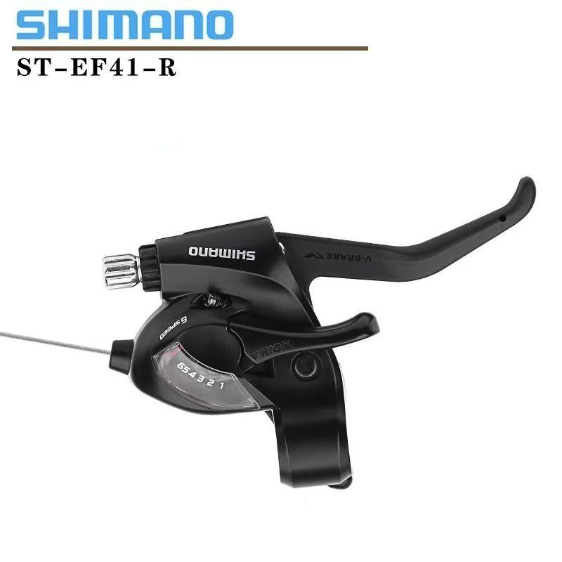 Шифтер комбинированный Shimano ST-EF41, правый, 6 скоростей, трос 2050мм, черный