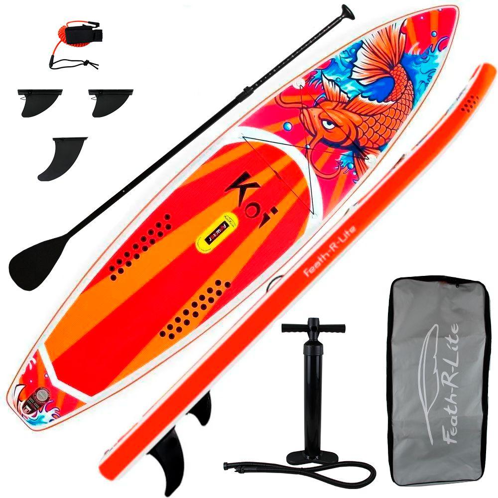 SUP board FUNWATER KOI 11,6 надувной для серфинга с веслом / Cап борд с полным комплектом 350x84х15 см