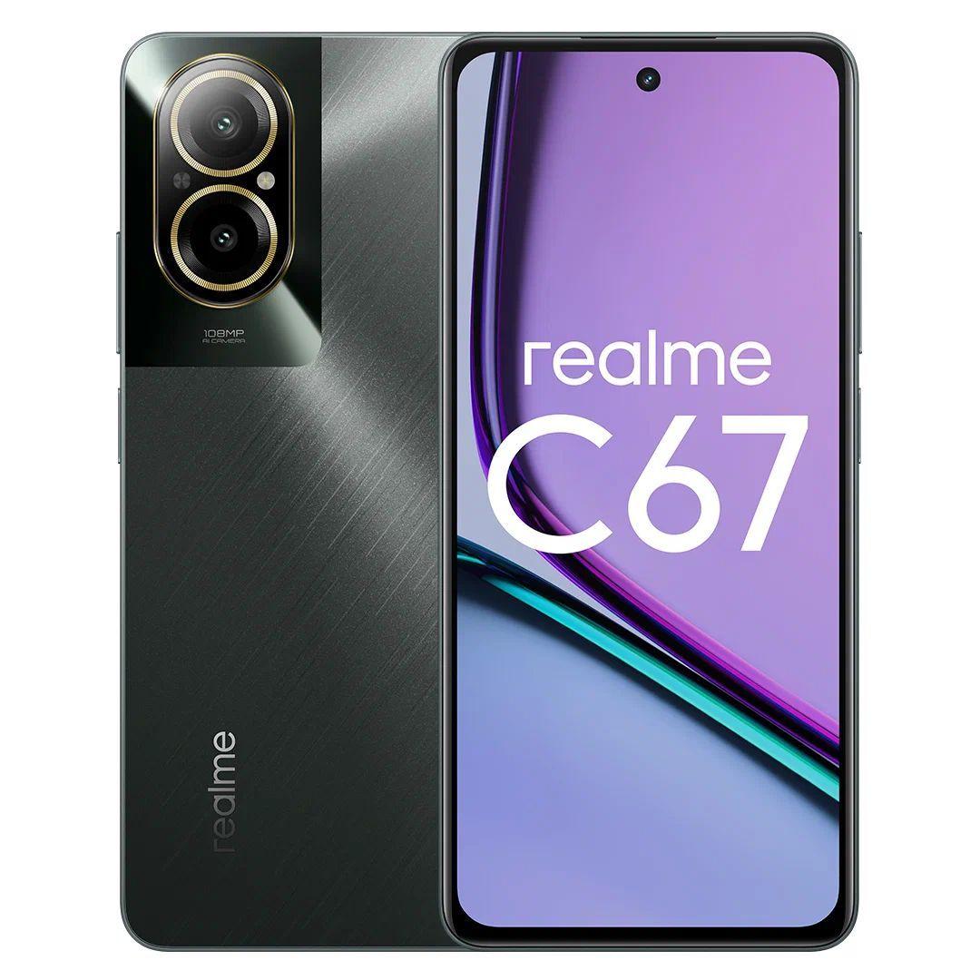 realme Смартфон C67 6/128Gb Black 6/128 ГБ, черный