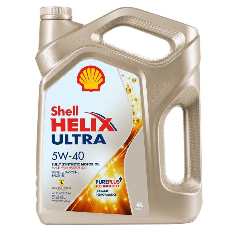 Масло моторное SHELL Helix Ultra 5W-40 Масло моторное, Синтетическое, 4 л