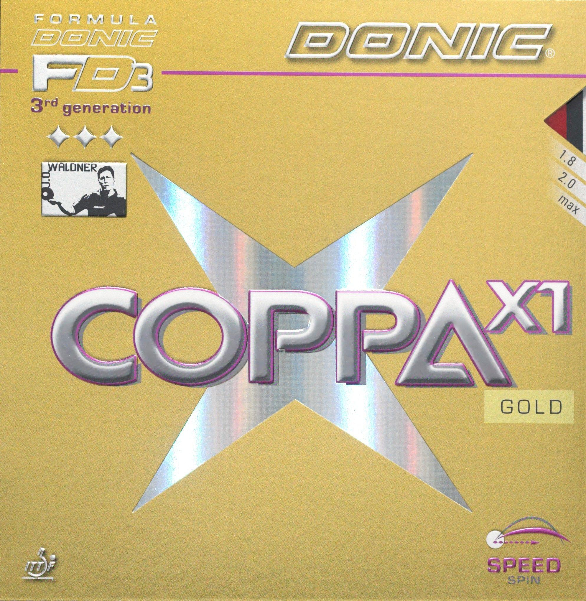 Накладка для ракетки Donic Coppa X1 Gold max black