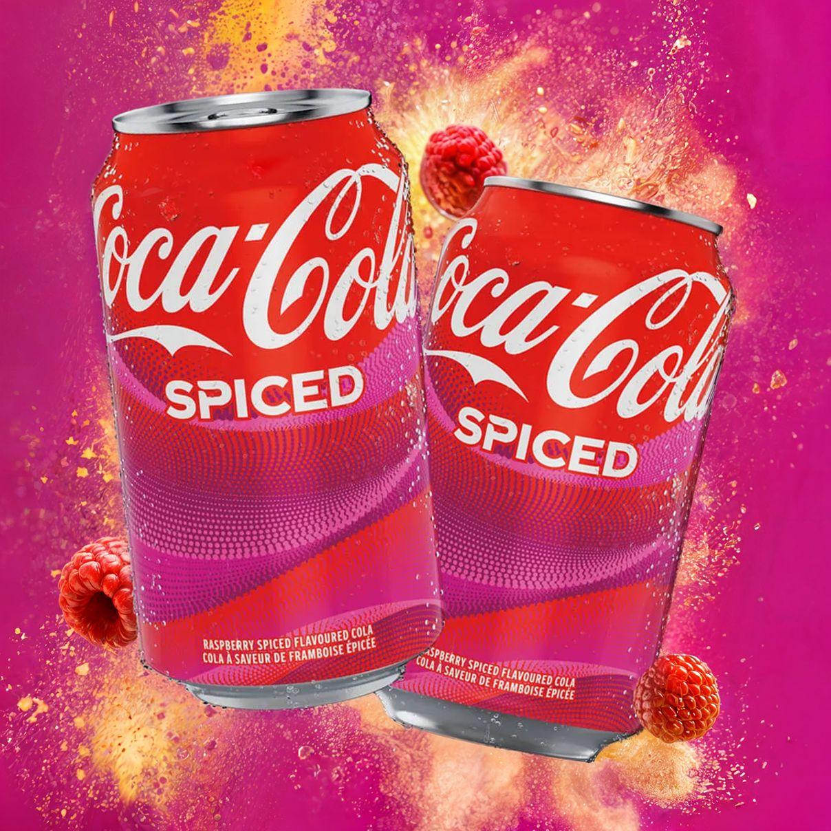 Газированный напиток Coca-Cola Spiced Малина и пряности 2 шт. по 355 мл Франция