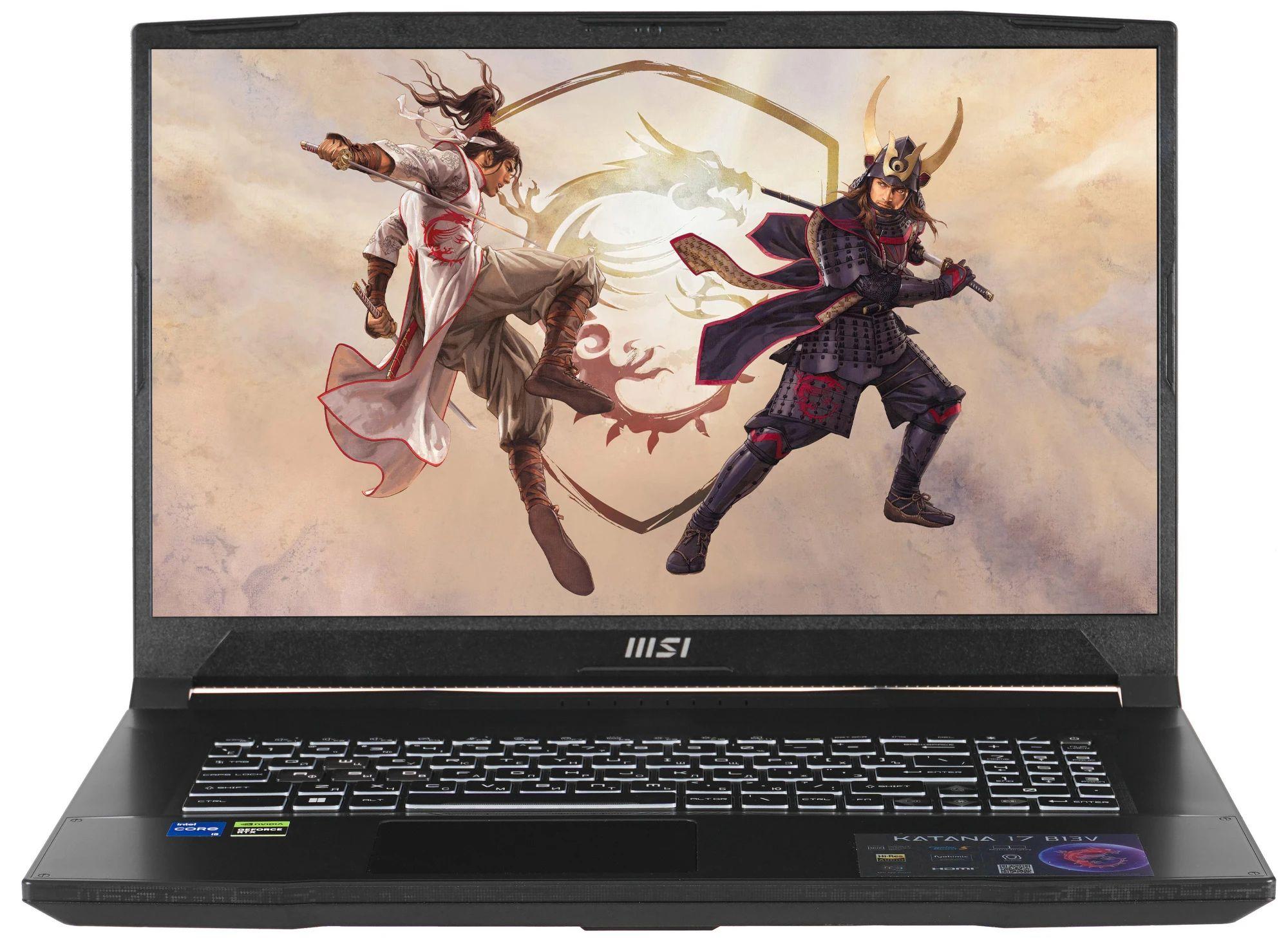 MSI GF76 B12UCR-821XRU Windows 10 Игровой ноутбук 17.3", Intel Core i5-12450H, RAM 16 ГБ, SSD, NVIDIA GeForce RTX 3050 для ноутбуков (4 Гб), Windows Home, черный матовый, Русская раскладка