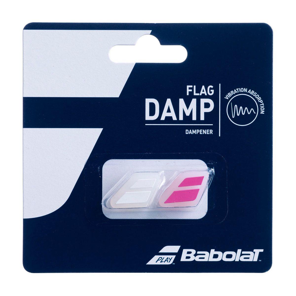 Виброгаситель для теннисной ракетки Babolat Flag Damp 2шт в упаковке розовый/белый