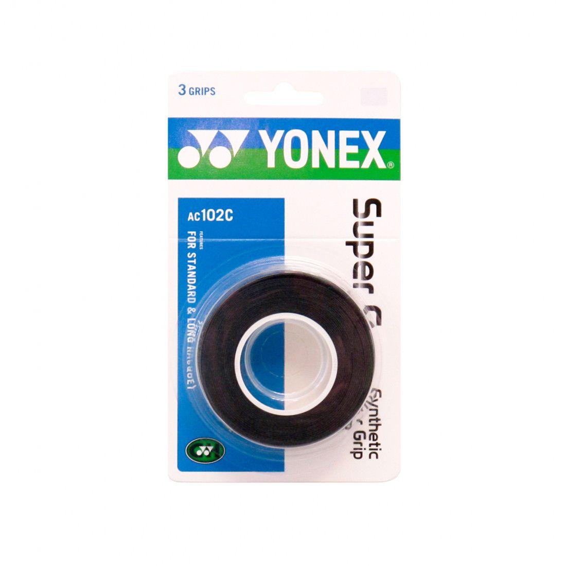 Обмотка для ручки Yonex Overgrip AC102C, 3шт, Черный